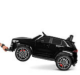Дитячий одномісний електромобіль 2 мотори*45 W 4563, Чорний фарбований, фото 7