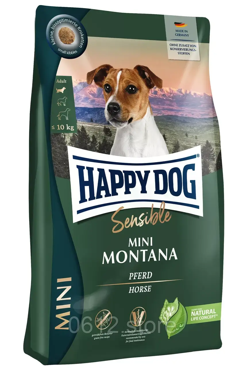 Сухий корм Happy Dog Sensible Mini Montana для собак малих порід із чутливим травленням, 4 кг, фото 1