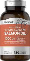 Virgin Alaskan Salmon Oil 1000 mg Piping Rock, 180 софтгель