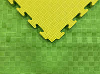 Татами мат EVA 20 мм 1х1м (желто-зеленый)