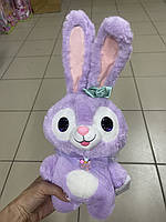 Зайчик м'яка іграшка 37 см, плюшевий кролик 16113 очістик