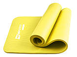 Мат для фітнесу та йоги Hop-Sport HS-N015GM 1,5 см жовтий, фото 4
