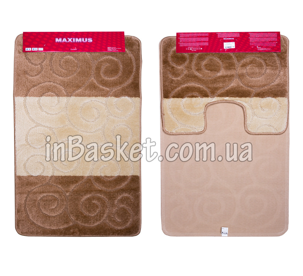 Комплект килимків для ванної "Brown Snail"