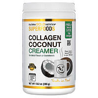 Вершки з кокосом і колагеном California Gold Nutrition, Superfoods "Collagen Coconut Creamer Powder" (288 г)