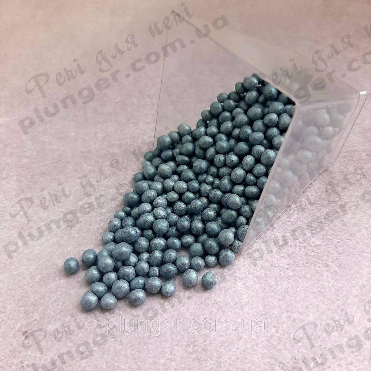 Рисові кульки для кондитерських виробів неоново бірюзові м'які, 3 мм, 20 г