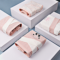 Трусы для беременных или кормящих женщин хлопоковые набор 4 шт с вирезом Розовий XL