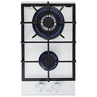 Варильна газова поверхня дві конфорки, Чавунна решітка, Турбогірка, Газ-контроль, Німеччина Luxor PGM W