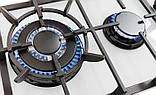 Варильна газова поверхня дві конфорки, Чавунна решітка, Турбогірка, Газ-контроль, Німеччина Luxor PGM W1, фото 6