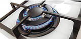 Варильна газова поверхня дві конфорки, Чавунна решітка, Турбогірка, Газ-контроль, Німеччина Luxor PGM W1, фото 5