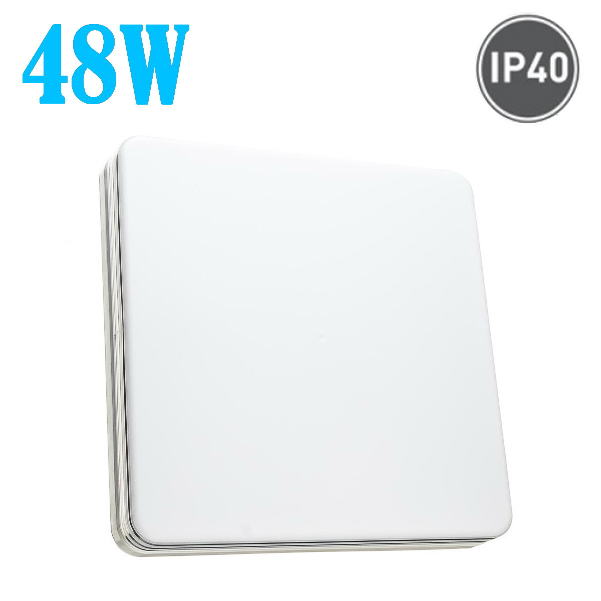 LED світильник накладний квадратний 48W 5000К SILVER