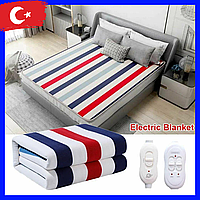 Электропростынь двухспальная Турция Электроодеяло Electric Blanket 180*150 Простынь с подогревом с регулятором