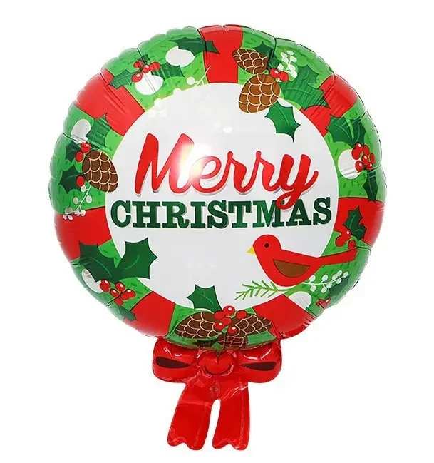 Фольгована куля "Merry Christmas" 49х63 см Китай
