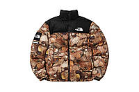 Зимний пуховик Supreme x The North Face 700 Nuptse Bacpack Maple Leaves(ориг. бирки) S