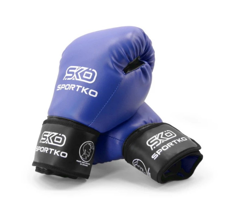Боксерские перчатки 14 oz | Перчатки боксерские | Перчатки для бокса синие - фото 2 - id-p2007019354