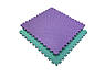 Мат-татамі ластівчин хвіст 1х1м 20мм Бірюзово-Фіолетовий, фото 3
