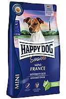 Сухой корм Happy Dog Sensible Mini France для собак мелких пород с уткой, 4 кг