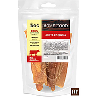 Ласощі для собак Аорта яловича HOME FOOD For DOG 80 г