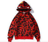 Зип худи BAPE Shark Camo Red(ориг. бирки)