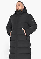 Куртка мужская длинная на зиму Braggart "Dress Code" черная, до -25°C, пуховик длинный зимний в ассортименте