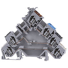 Клема 4-провідна тестова Wago на DIN-рейку 0,08 - 2,5 мм2 280-580/281-434