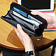 Чоловічий гаманець Tigernu T-S8081 під телефон до 7 "(портмоне, клатч) Коричневий, фото 4
