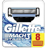 Сменные картриджи для бритья Gillette Mach 3 Start , мужские, 8 шт