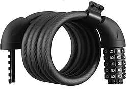 Замок тросовий 12*1.5 м кодовий п'ятизначний для велосипеда
