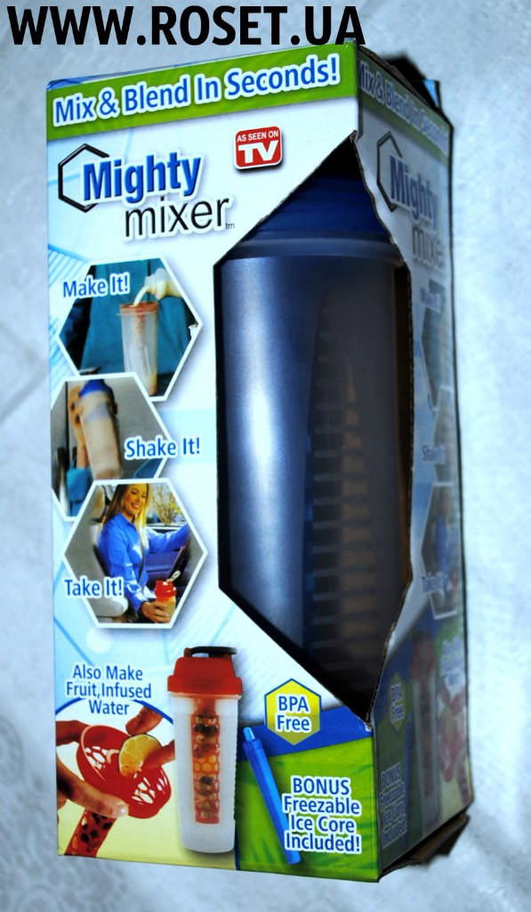 Ручний міксер склянку-шейкер Mighty Mixer завжди з собою