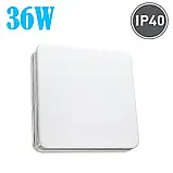 LED світильник накладний квадратний 36W 5000К SILVER, фото 3