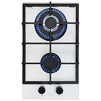 Варильна газова поверхня дві конфорки, Чавунна решітка, Турбогірка, Газ-контроль, Німеччина Luxor PGM W1