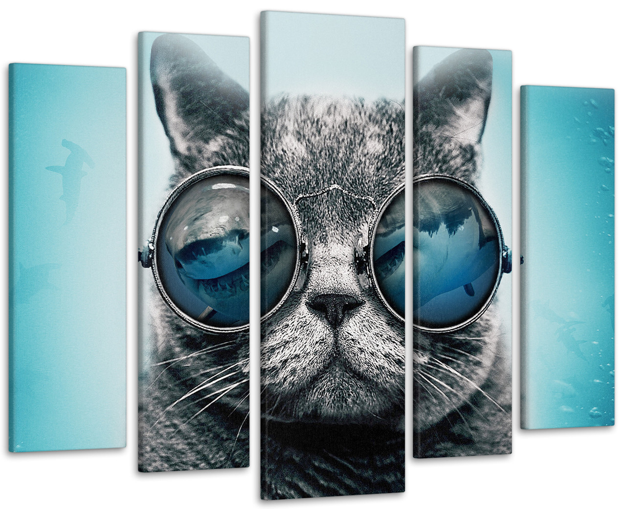 Модульна картина Кіт Art-269_5 ( 80х118см ) з лаковим покриттям