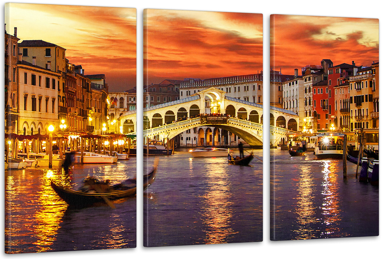 Модульна картина Місто Аrt-91_3А з лаковим покриттям