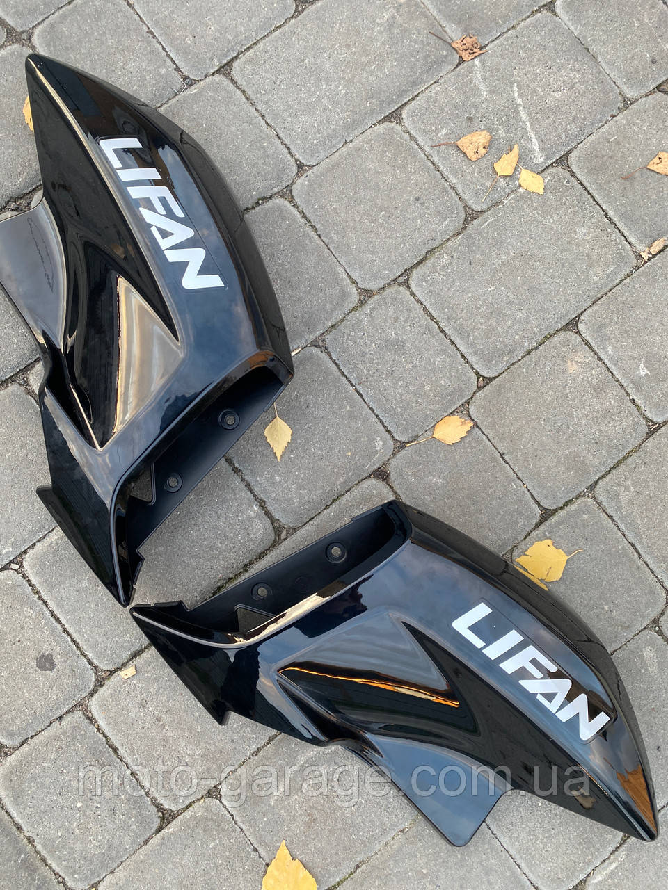 Пластик бака Lifan LF200-10B,KP200,Irokez 200, LF 150-10B, Kanuni Western, Чорний, Комплект