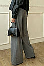 Широкі жіночі брюки палаццо Фіва сірі 42 44 46 48 50 52 розміри, фото 2