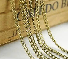 Ланцюжок на метраж Finding Ланцюг плоске плетіння Антична бронза 3.6 мм