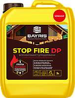 Вогнебіозахист глибокого проникнення Stop Fire DP Червоний Байріс 5 л