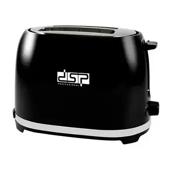 Тостер електричний горизонтальний автоматичний для хліба на 2 тости DSP 850W KC2045 Чорний