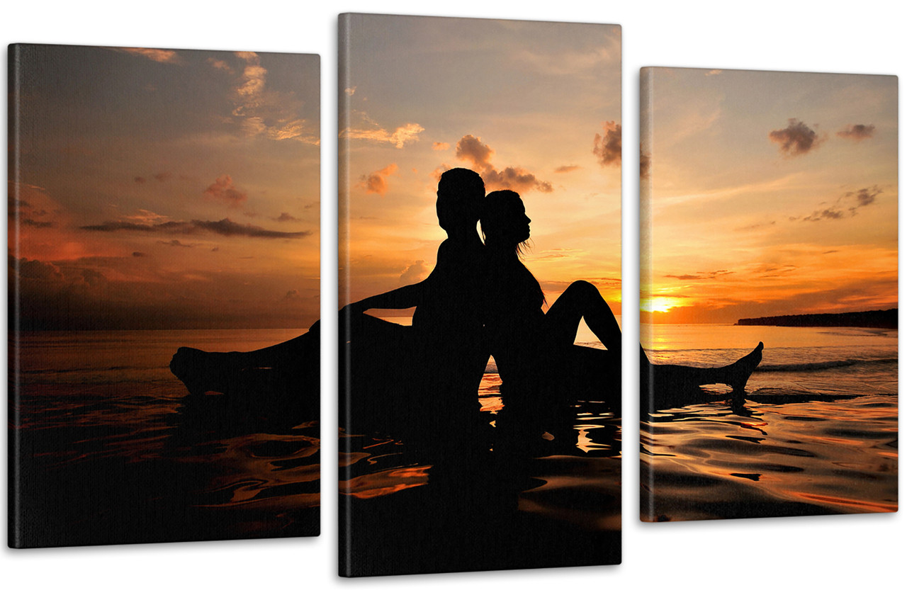 Модульна картина Любов Пара Art-97_3 з лаковим покриттям