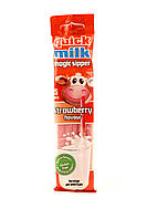 Трубочки для молока со вкусом клубники Quick Milk Magic Sipper 5 шт * 6 г Польша