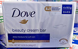 Dove Beauty Cream Bar Краса та Догляд крем мило 4х90 гр (360гр)