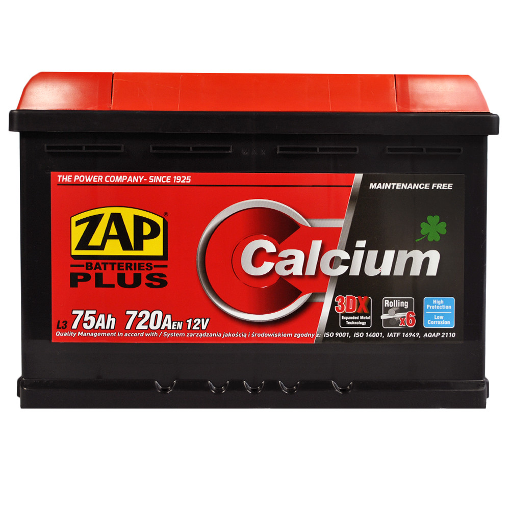 ZAP Plus  75Ah 720A L+ (575 19) (L3)