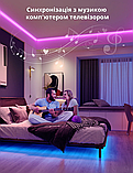 Розумна світлодіодна LED стрічка 3 метри Philips Hue LightStrip Plus V4 Color, Bluetooth, Apple HomeKit (2+1 метр), фото 9