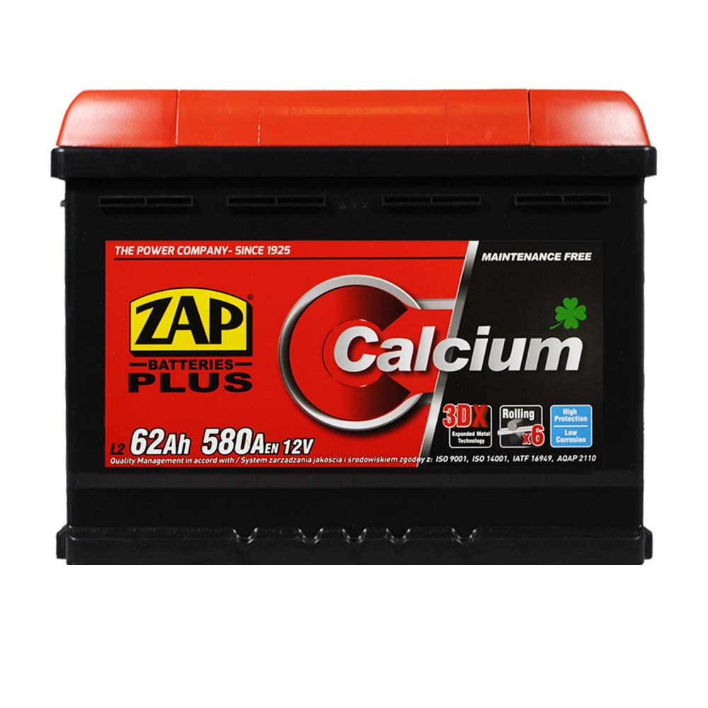 ZAP Plus  62Ah 580A L+ (562 96) (L2)