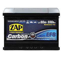 ZAP Carbon EFB  60Аh 550А R+ (560 08) (LB2)(h=175)