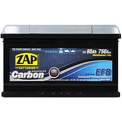 ZAP Carbon EFB  80Аh 750А R+ (580 08) (L4B)(h=175)