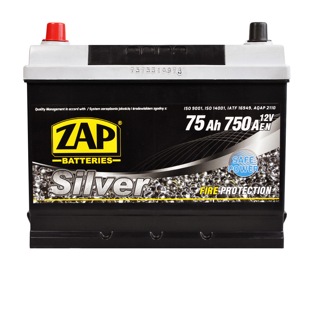 ZAP Silver Calcium Asia (575 A1) (D26) 75Аh 750А L+