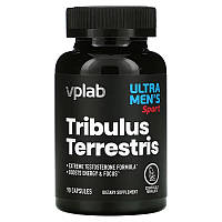 Трибулуса Экстракт 90% с Цинком бустер тестостерона Tribulus terrestris 500mg Vplab 90 капсул