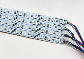 Dilux — Світлодіодна лінійка RGB SMD 5050 60 LED/m, негерметична IP20.