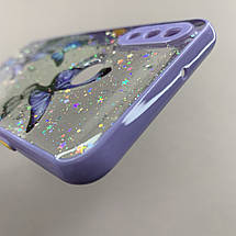 Чохол для Samsung Galaxy A10s чохол з метеликами із захистом камери на телефон самсунг а10с бузковий a0i, фото 6