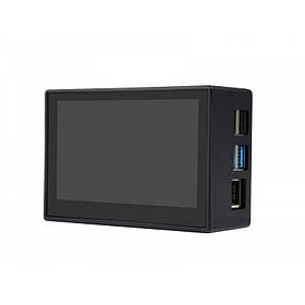 Корпус з екраном Waveshare 4.3" 800×480 LCD IPS Capacitive TS MIPI DSI для Raspberry Pi 4B (RJ050)